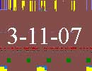 Satellite tracker dated 3rd November 2007