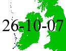 Satellite tracker dated 26th October 2007