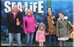 Erica and her family visit on 26th March 2016