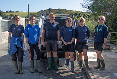 Some of the fabulous Animal Care team and volunteers!