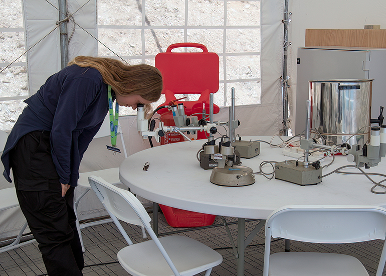 Microscope workshop during half-term