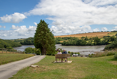 Beautiful view across the Helford Estuary