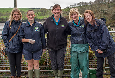 Volunteers and Members of the Animal Care Team