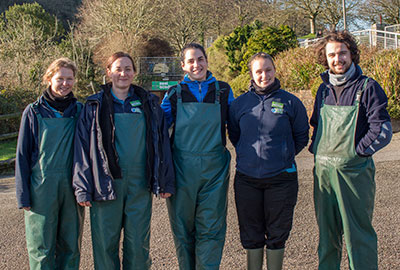 Volunteers and Members of the Animal Care Team