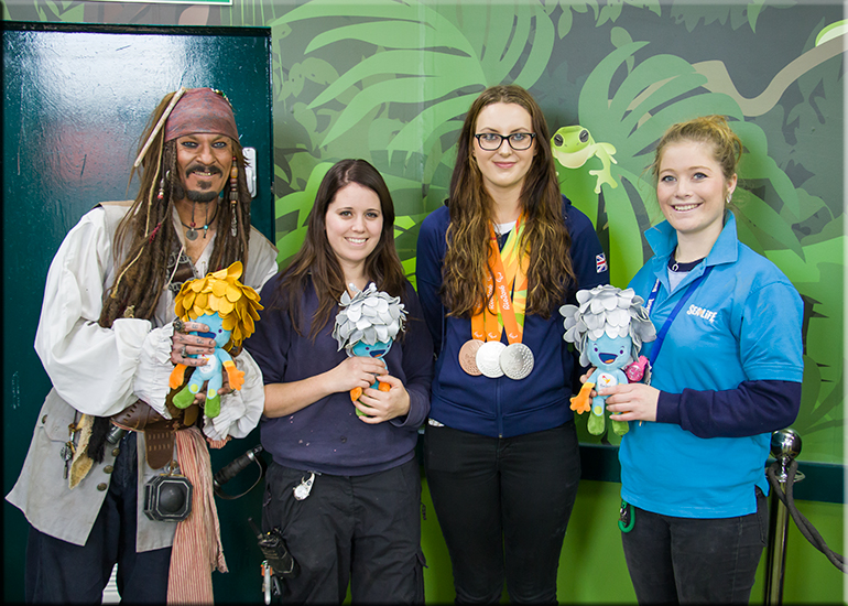 Jessica-Jane Applegate MBE visits the Hunstanton SEA LIFE Sanctuary on 26th November 2016
