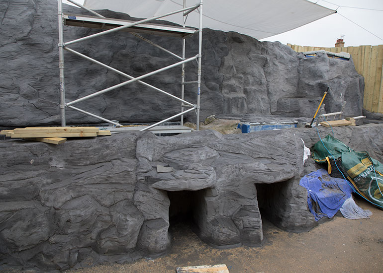 Penguin Exhibit Refurbishment - photo taken on 11th March  2018