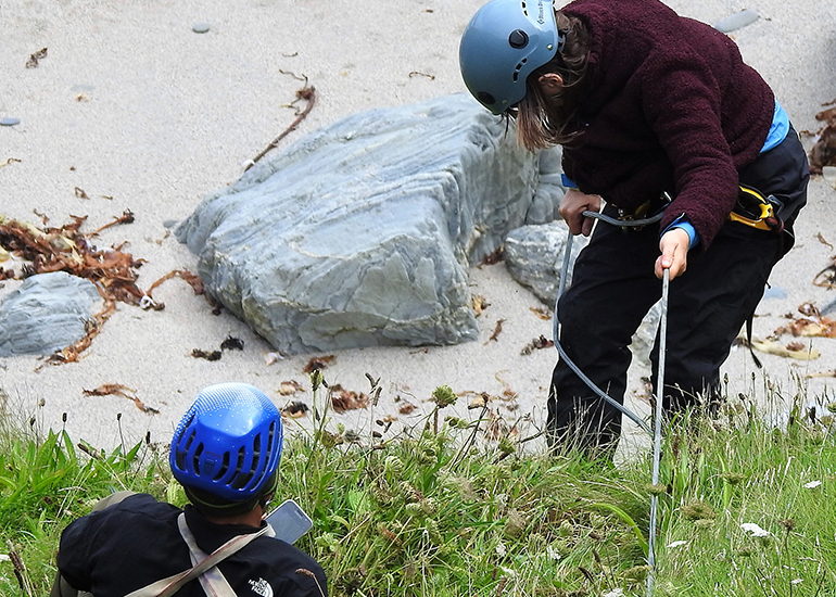 2 Abseiling down cliff - Photo by Kate Hockley of CSGRT