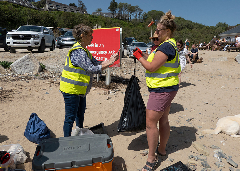 Beach Clean at Maenporth Beach