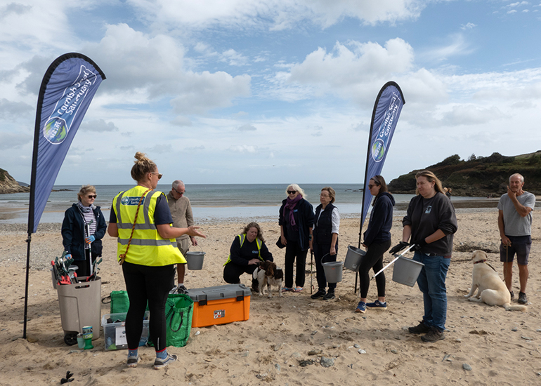 Beach Clean at Maenporth Beach