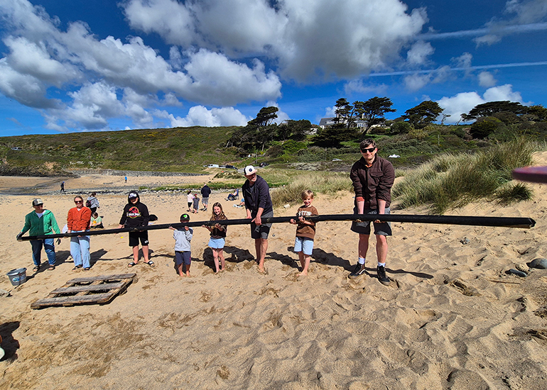 Beach Clean at Poldhu cove