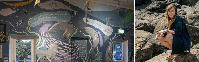 5 mins with...Muralist and Ocean advocate, Jasmine Hortop