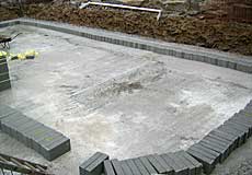 Blocks arrive - photo taken on 27th February 2007