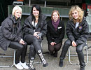 Pirate FM's girlband 'Eden' with our Marketing Coordinator Laura