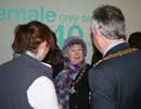 Sarah Vine, the Sanctuary' Attractions Manager, with Mayor and Mayoress of Helston during the official opening of the Seal Rescue Centre
