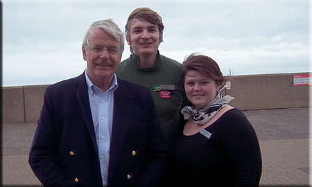 Former Prime Minister Sir John Major with Anya and Rob