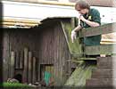 James feeding our otters