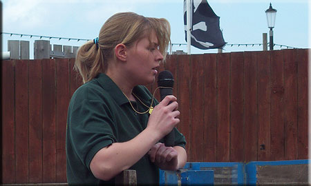 Kirsty doing the Otter Talk