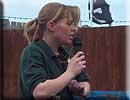Kirsty doing the Otter Talk