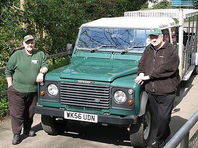 Malcolm (Site Foreman) with Barry (Website Manager and Editor)