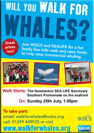 Walk for Whales local community poster